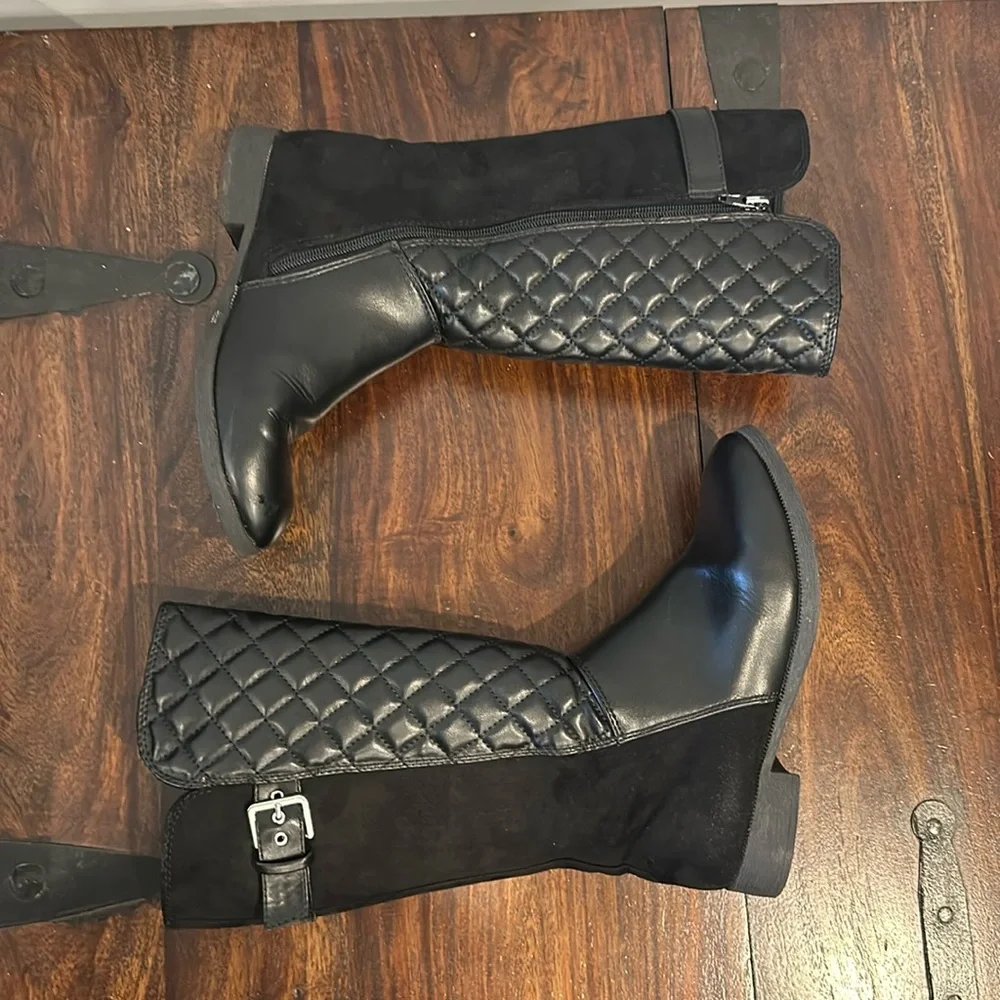 Olive & Edie Girls Black Boots Size 3 - Picture 5 of 9